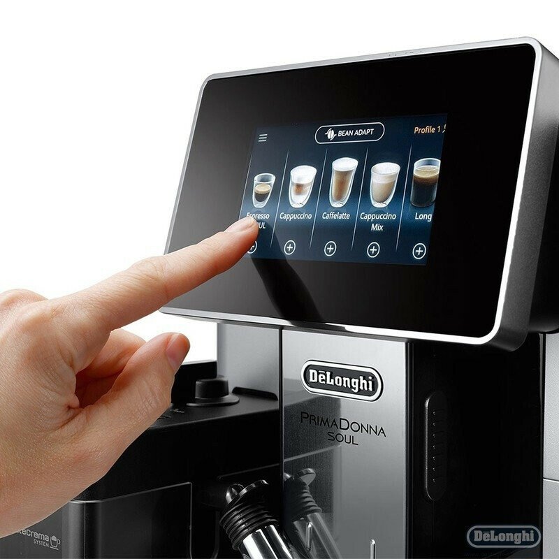 Кавомашина De'Longhi PrimaDonna Soul ECAM 610.75.MB - Кавомашини Побутові